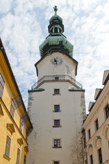 Fototapeta na wymiar St Michała Brama Bratislava, Słowacja