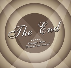 Fototapeta premium Movie ending screen