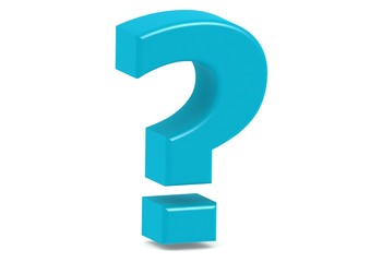 Blue question mark