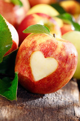 Love of apples concept