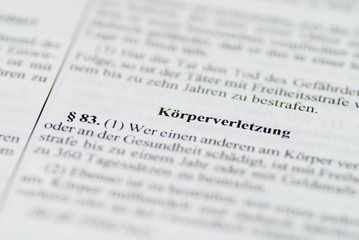 &sect;83 StGB K&ouml;rperverletzung