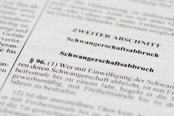 &sect;96 StGB Schwangerschaftsabbruch