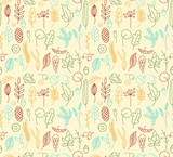 Seamless background with autumn leafs #2
