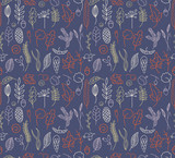 Seamless background with autumn leafs #3