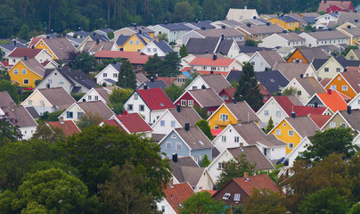 colorful roofs