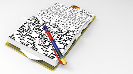 recycle paper notebook