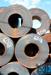 Rolls of steel sheet