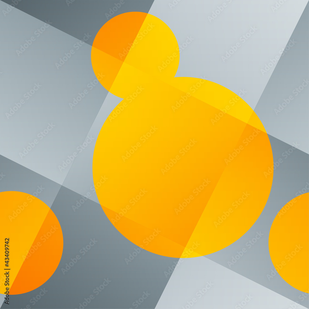 Poster seamless abstract background with woven backdrop and orange roun