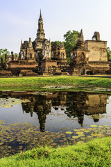 Fototapeta na wymiar Sukhothai świątynia z historii Tajlandii