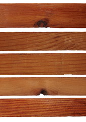 Wood plank isolated on white background