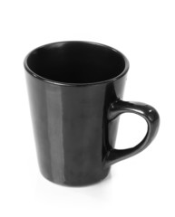 Black cup isolated