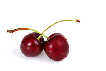 Two sweet cherries