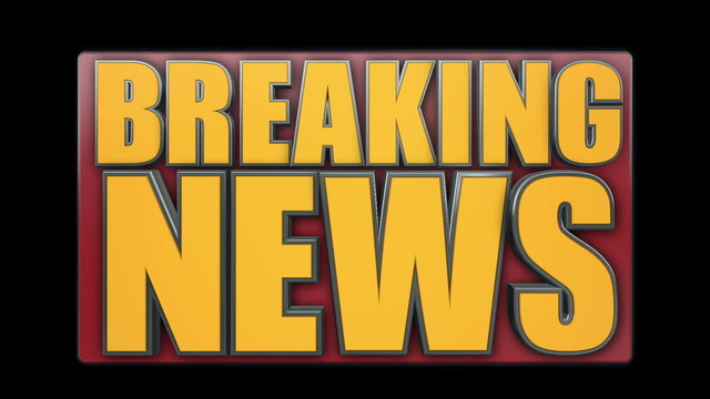 Breaking News Animated Title Graphic