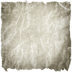 old paper isolated with clipping path