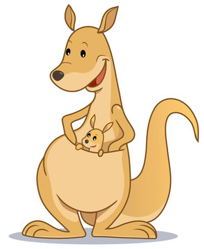 12 Cute Cartoon Kangaroos Gráfico por Webmark · Creative Fabrica