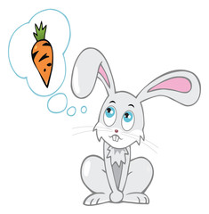 Cartoon rabbit