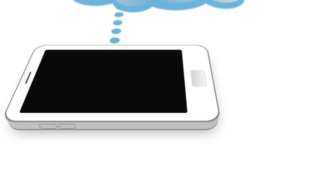 Cloud connected with smartphone