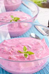 Cold beet soup