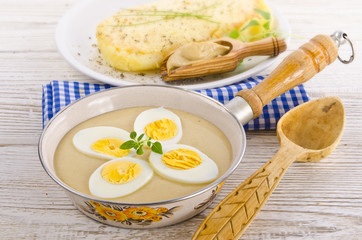Eggs in mustard sauce