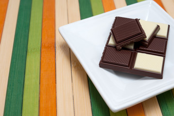 Food collection - Black and white chocolate