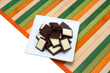 Food collection - Black and white chocolate