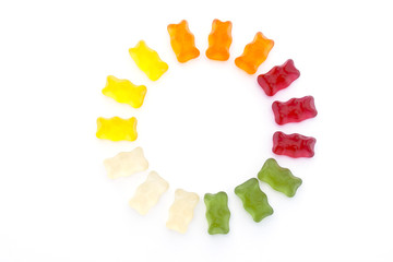 Jelly bears in a circle
