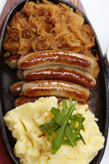 sausage with cabbage