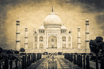 Taj Mahal vintage retro