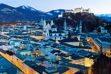 Salzburg, Österreich, Stadt Ansicht