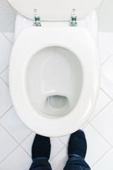 Toilette in einem Haushalt