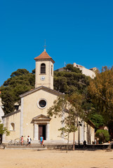 Fototapeta na wymiar Porquerolles church, France