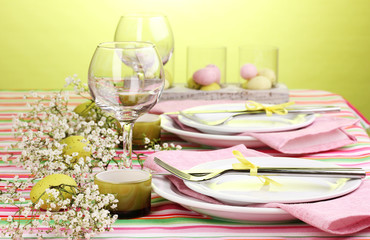 Easter table setting