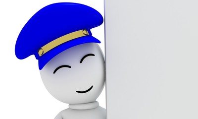 small people holding advertisement board