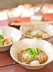Thai Noodle Soup with Meat