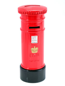 Souvenir representing an english mailbox. Travel gift. .