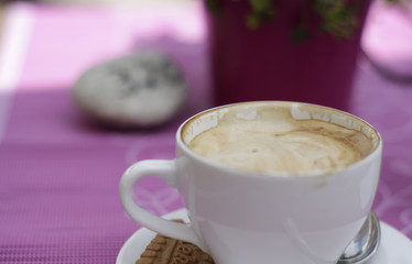 Cup of cappuccino