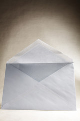 Open envelope ready to be filled, with Clipping Path
