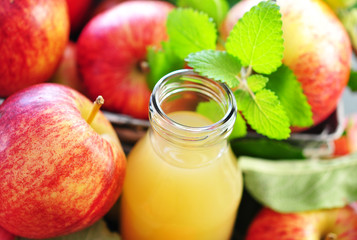 Apfelsaft, Minze