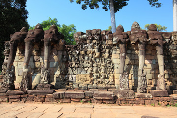 Terrace of the Elephants in Angkor Thom