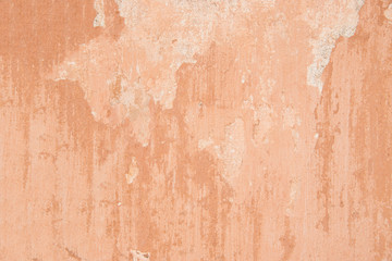 Texture of red plaster on wall