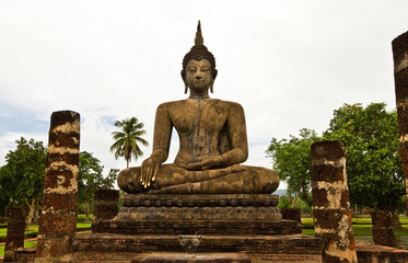 Obraz premium Buddha in sukothai Thailand