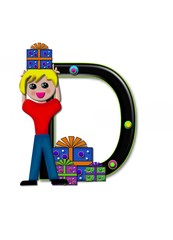 Alphabet Birthday Boxes D