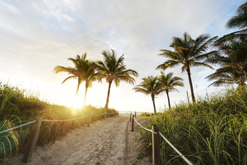 Obraz na płótnie Canvas Szlak do Miami Beach