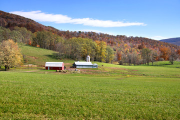 Naklejka premium Beautiful farm scene in West Virginia