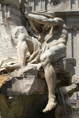 Fontana dei 4 Fiumi, Roma - il Nilo I