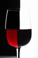 Glasses with wine