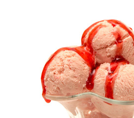 ice cream isolated on white background