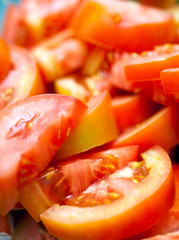 Sliced tomatoes