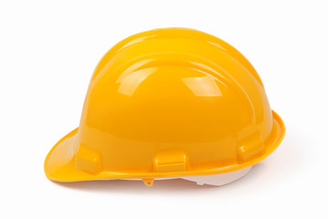 hard hat on white blank background