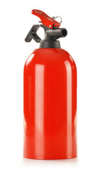 Fire extinguisher isolated on white